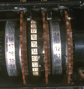 Figure 2b: Close-up of the coding rotors.