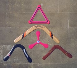 Figure 2: Some modern sports boomerangs.
